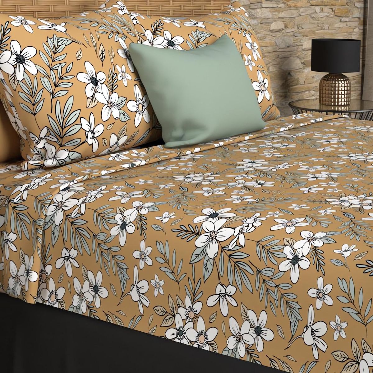 SOLEIL D'OCRE Parure de draps coton 57 fils MANON, par Soleil d'ocre