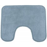 GUY LEVASSEUR Tapis de toilette uni en polyester  50x40cm. Coloris disponibles : Bleu, Vert