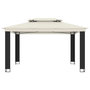 Voir la diapositive 3 : VIDAXL Tonnelle a double toit creme 3,94x2,96 m acier