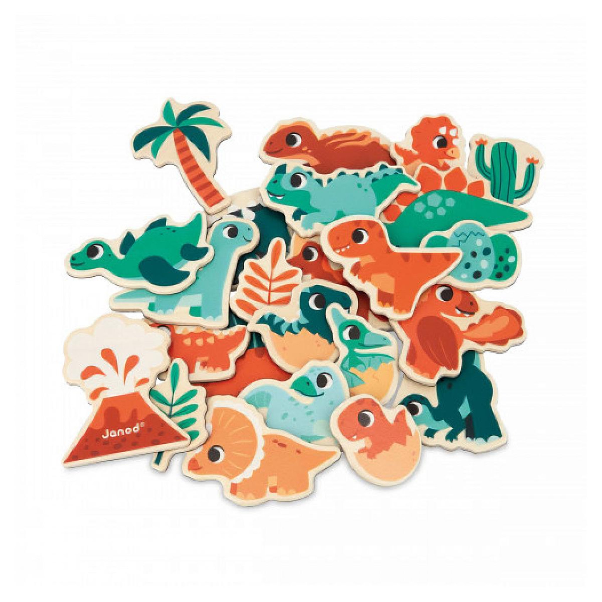 Voir la diapositive 3 : Juratoys-Janod Magnets Dinosaures 24 pièces