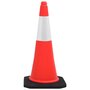 Voir la diapositive 3 : VIDAXL Cones de signalisation reflechissants a base lourde 4 pcs 75 cm