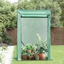 OUTSUNNY Serre de jardin serre à tomates anti-UV dim. 100L x 50l x 150H cm porte zipée déroulante acier PE vert