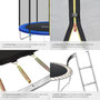 Voir la diapositive 5 : tectake Trampoline modèle B Ø 427 cm, certifié GS pour un maximum de sécurité noir/bleu