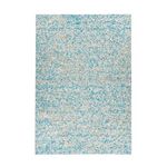 Paris Prix Tapis en Cuir Fait Main  Finish  Turquoise & Or. Coloris disponibles : Bleu