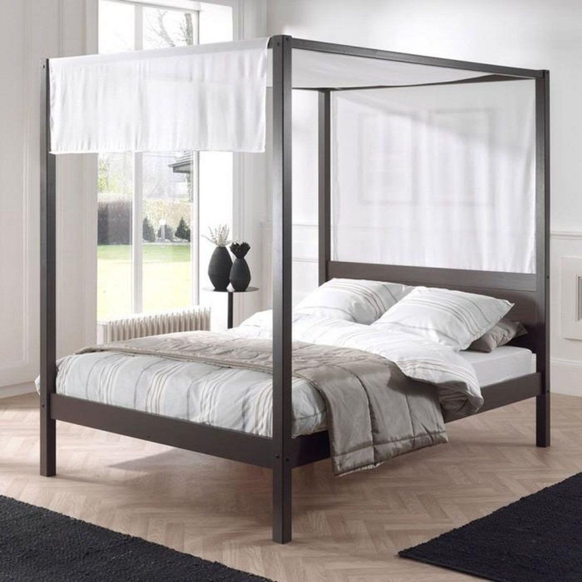 Paris Prix Voile pour Lit à Baldaquin  Pino  140x200cm Blanc