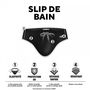 Voir la diapositive 2 : UMBRO Slip de bain homme avec surpiqûres couleurs