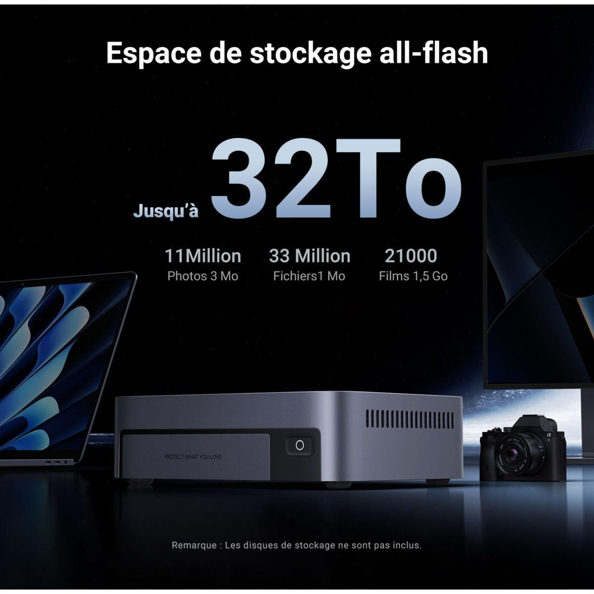 Voir la diapositive 4 : UGREEN Serveur nas dxp480t plus gris anodisé