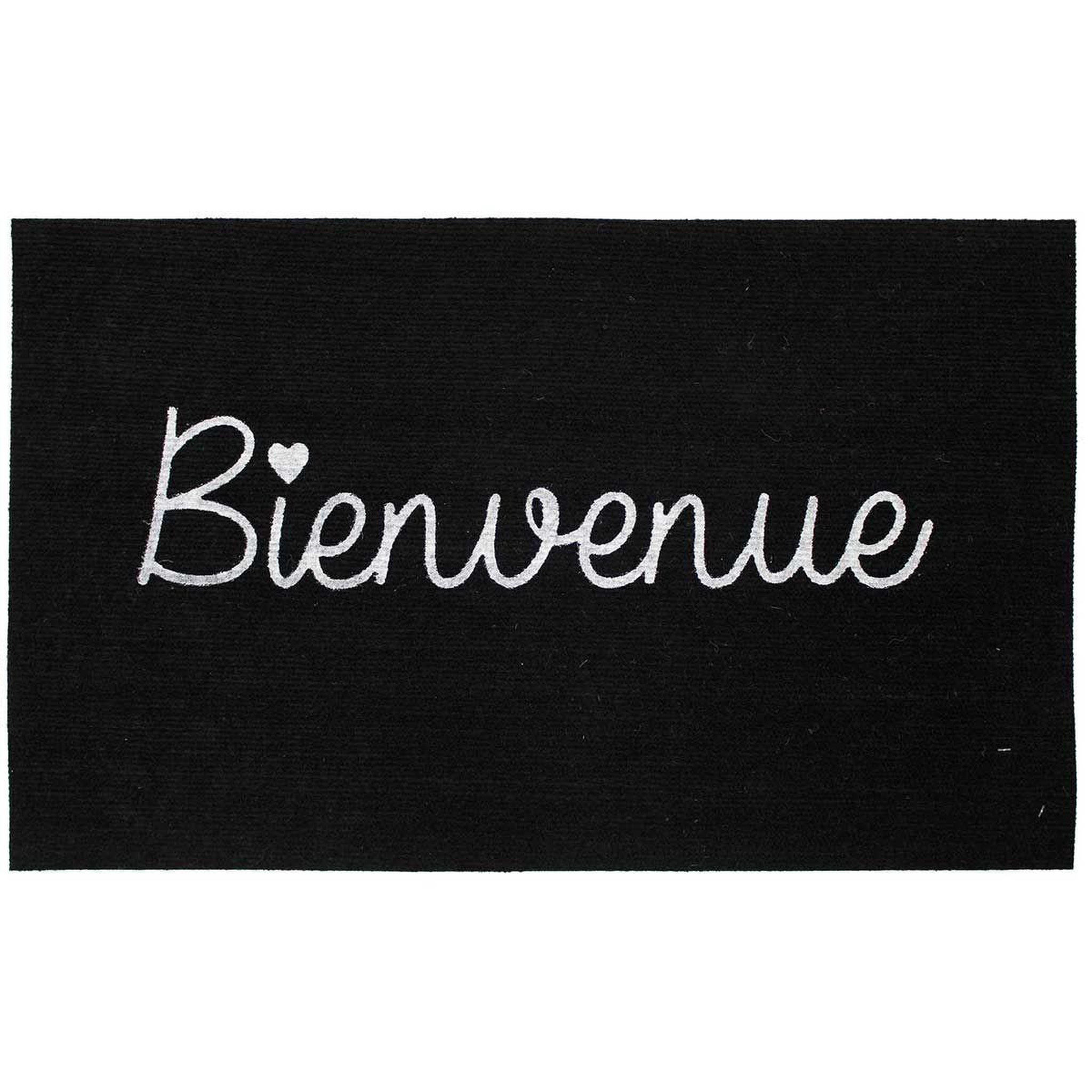 Douceur d'Intérieur Tapis Imprimé Phosphorescent  Ben  45x70cm Noir