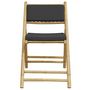 Voir la diapositive 5 : VIDAXL Chaises de bistro pliantes lot de 2 coussins gris fonce bambou