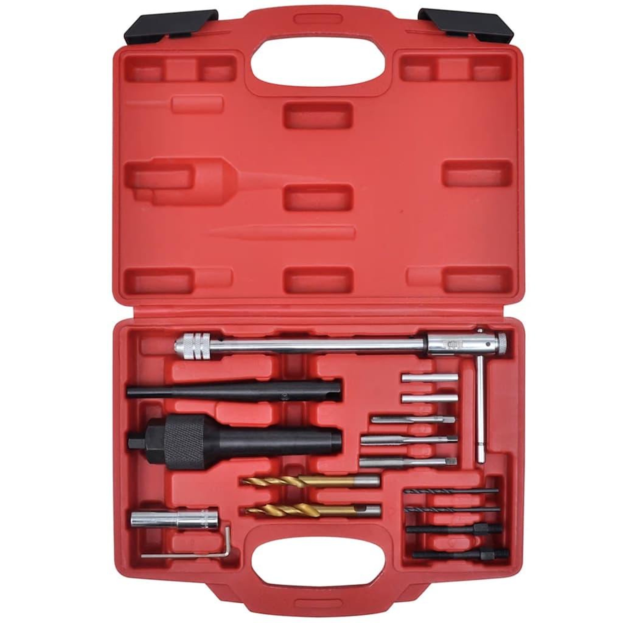 Voir la diapositive 4 : VIDAXL Kit d'outils d'extraction bougie de prechauffage 16 pcs