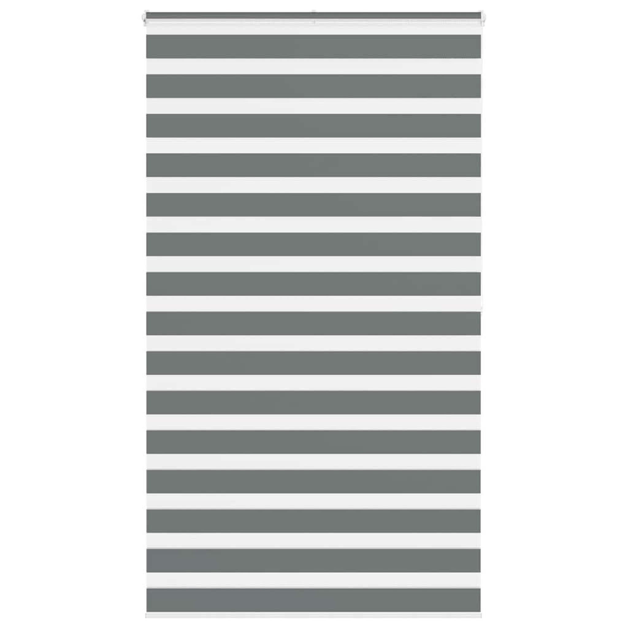VIDAXL Store zebre gris fonce largeur du tissu 125,9 cm polyester