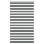 VIDAXL Store zebre gris fonce largeur du tissu 125,9 cm polyester