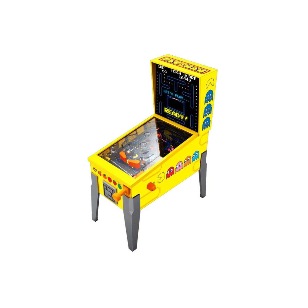 Mini Flipper PAC-Man Électronique | Flippers Fonctionnels & Sons Officiels | Jeu De Bureau Collector | Dès 6 Ans