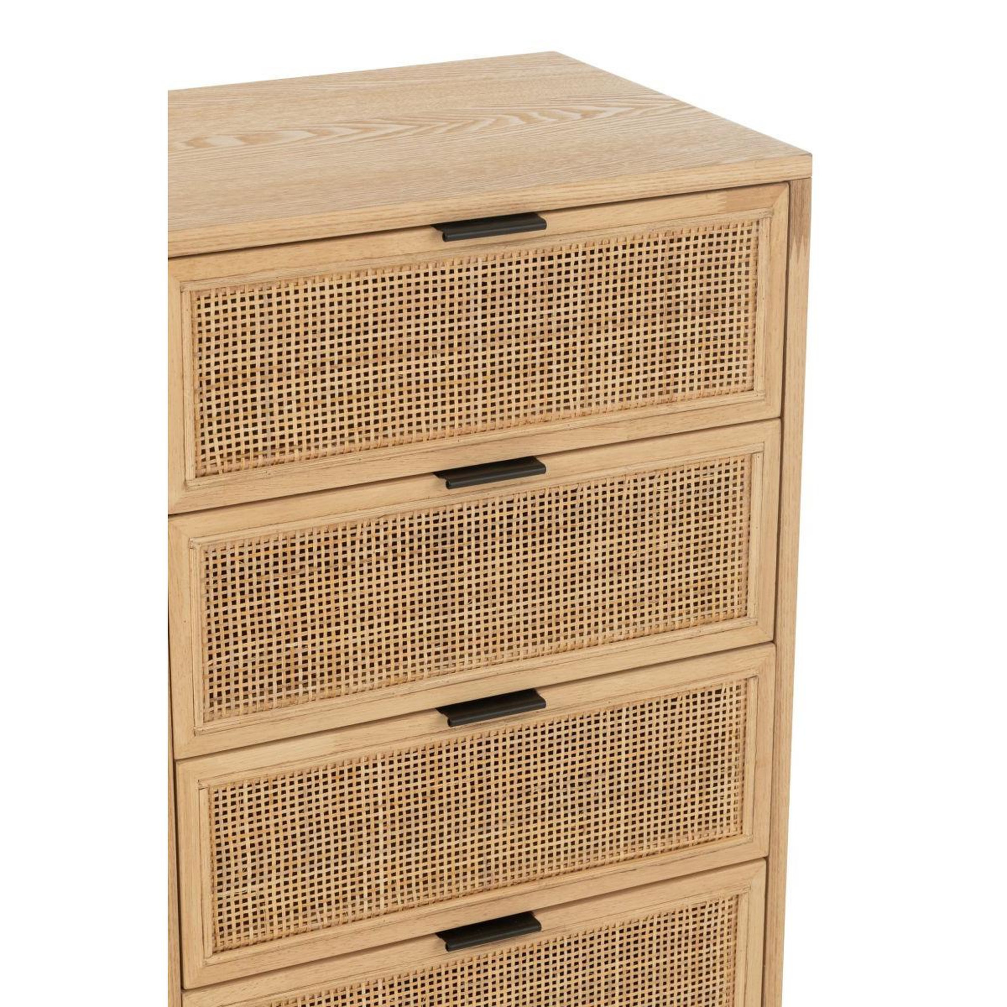 Voir la diapositive 6 : J-LINE Meuble de Rangement Cannage  Kory  100cm Naturel
