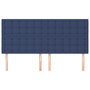 Voir la diapositive 3 : VIDAXL Tetes de lit 4 pcs Bleu 80x5x78/88 cm Tissu
