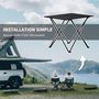 Voir la diapositive 6 : OUTSUNNY Table de camping pique-nique pliable - sac de transport inclus - métal noir