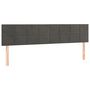 Voir la diapositive 2 : VIDAXL Tetes de lit 2 pcs Gris fonce 80x5x78/88 cm Velours