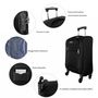 Voir la diapositive 4 : Degré Lot 3 valises souples dont 1 valise cabine