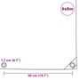 Voir la diapositive 6 : VIDAXL Bache 650 g / m^2 6 x 8 m Bleu
