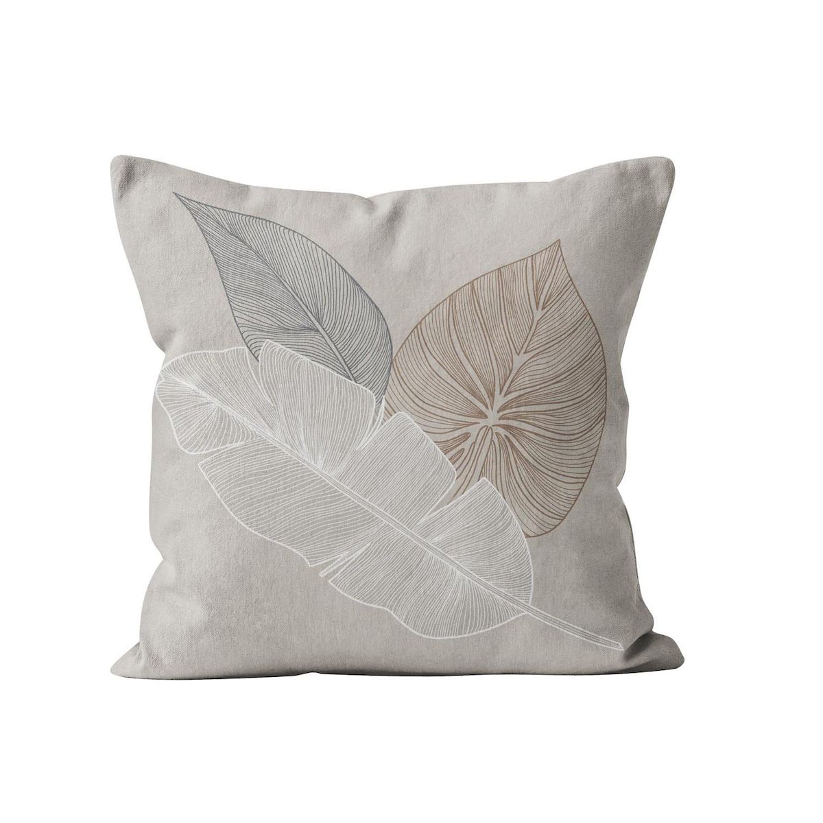 SOLEIL D'OCRE Coussin déhoussable imprimé 40x40 cm MAYOTTE, par Soleil d'Ocre