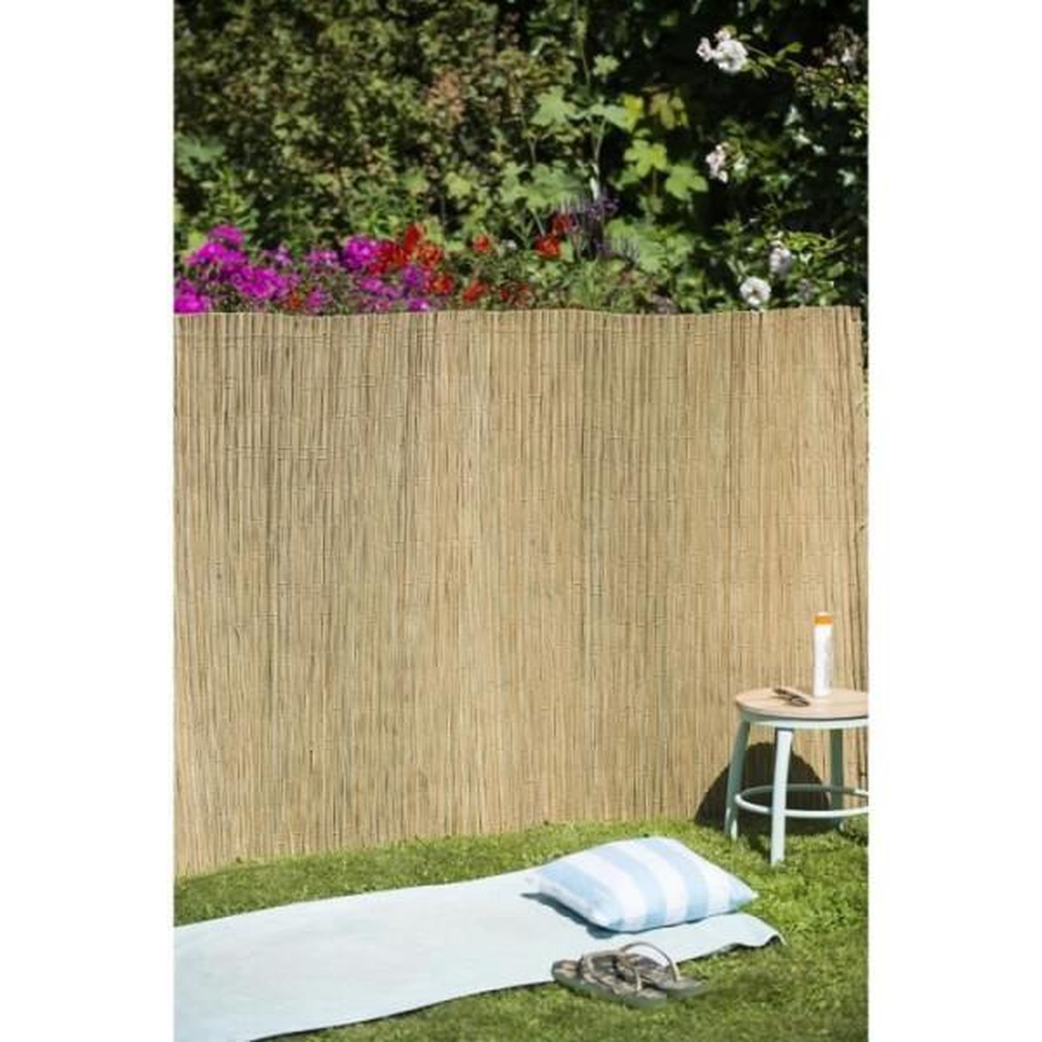 Voir la diapositive 3 : NATURE Canisse de Carex Naturel - 100% Occultant - 1x3m - Épaisseur 6/7mm - NATURE