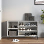 Voir la diapositive 3 : VIDAXL Armoire a chaussures Gris beton 102x36x60 cm Bois d'ingenierie