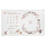 Atmosphera Kids Couverture âge étape bébé Nature - Rose