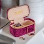 Voir la diapositive 3 : SLOYA Mini boîte à bijoux velours rouge grenat