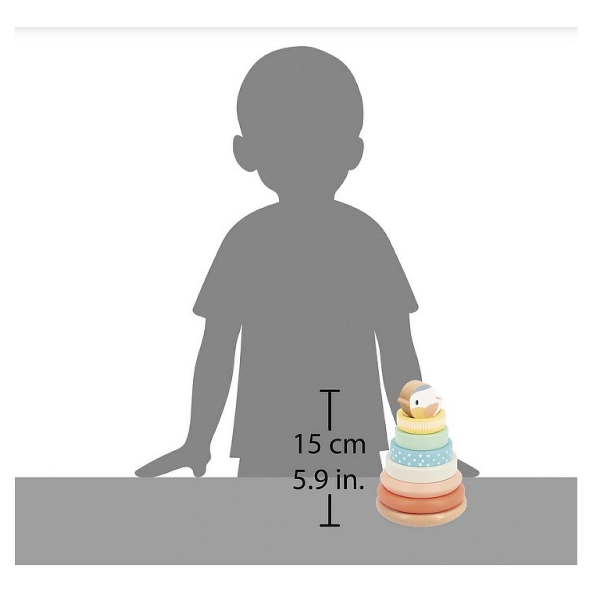 Juratoys-Janod Pure empilable Le nid en bois