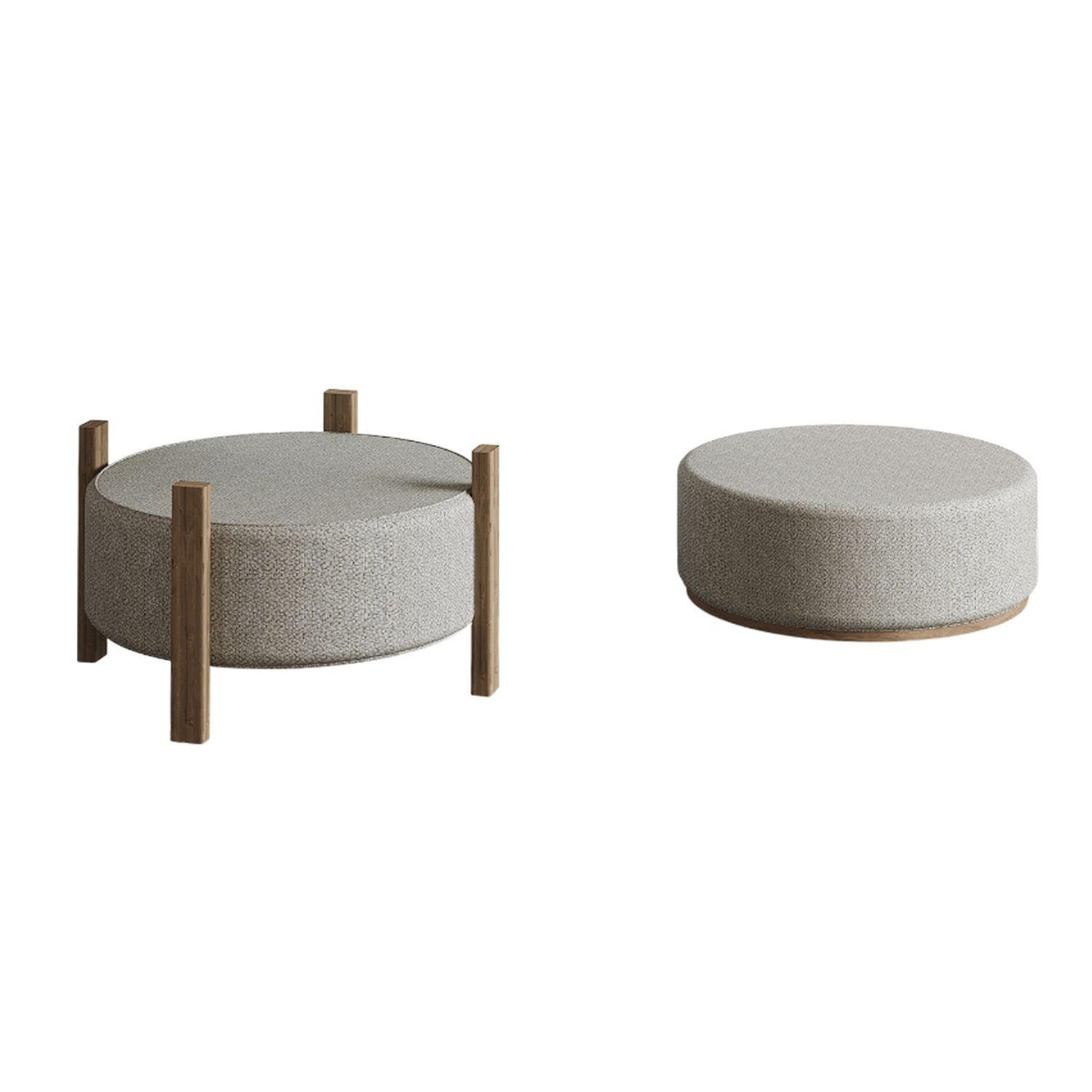Habitat et Jardin Pouf en bois  Clone  - 47 x 48 x 45 cm - Beige