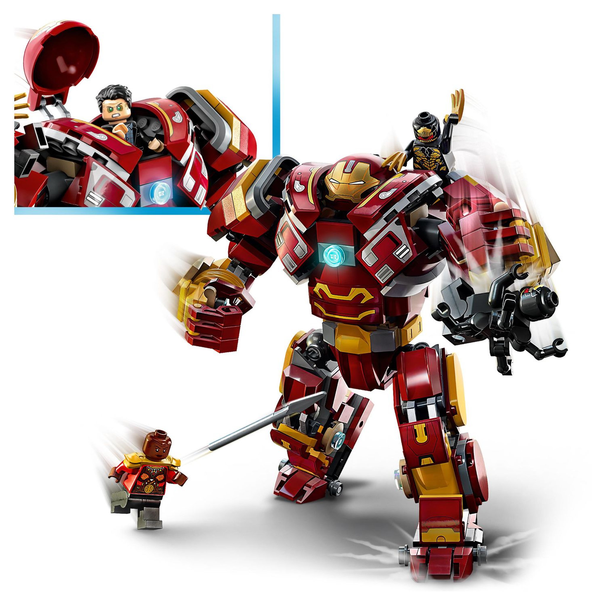 Voir la diapositive 5 : LEGO Marvel Super Heros 76247 Hulkbuster : La bataille du Wakand, Figurine, Jouet à Construire avec Minifigurine Hulk Bruce Banner, Avengers : Infinity War