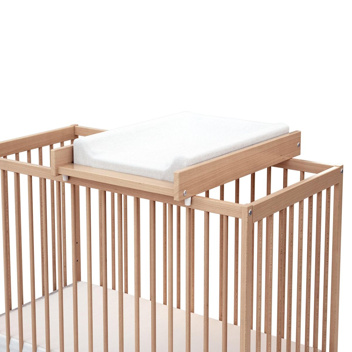 WEBABY Plan à langer amovible pour lit bébé MONA en bois