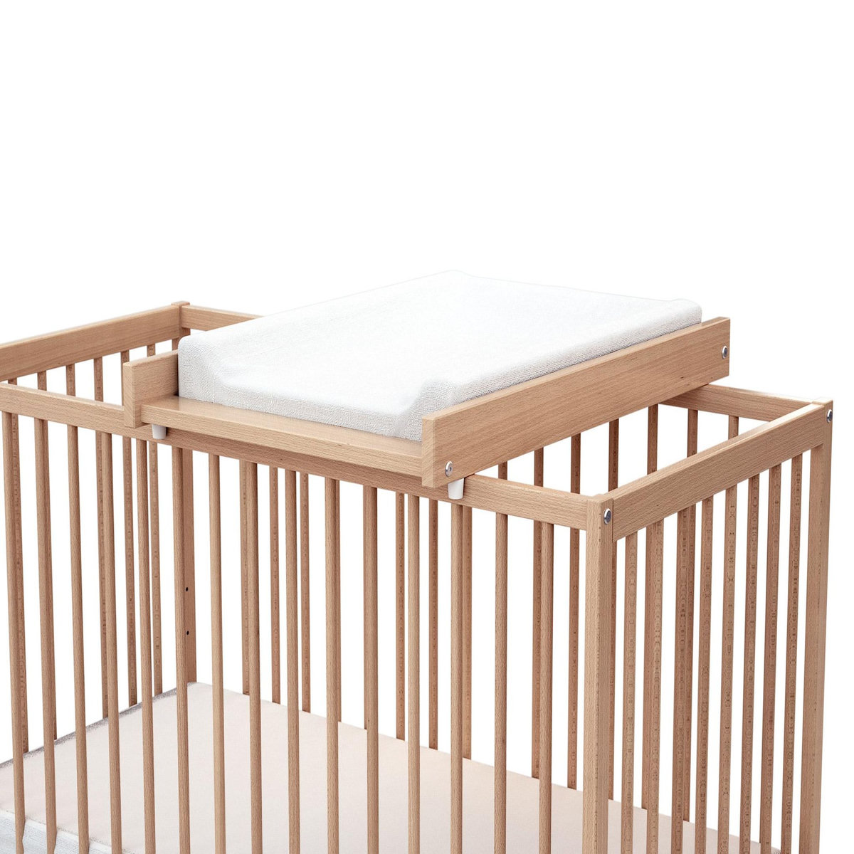 WEBABY Plan à langer amovible pour lit bébé MONA en bois