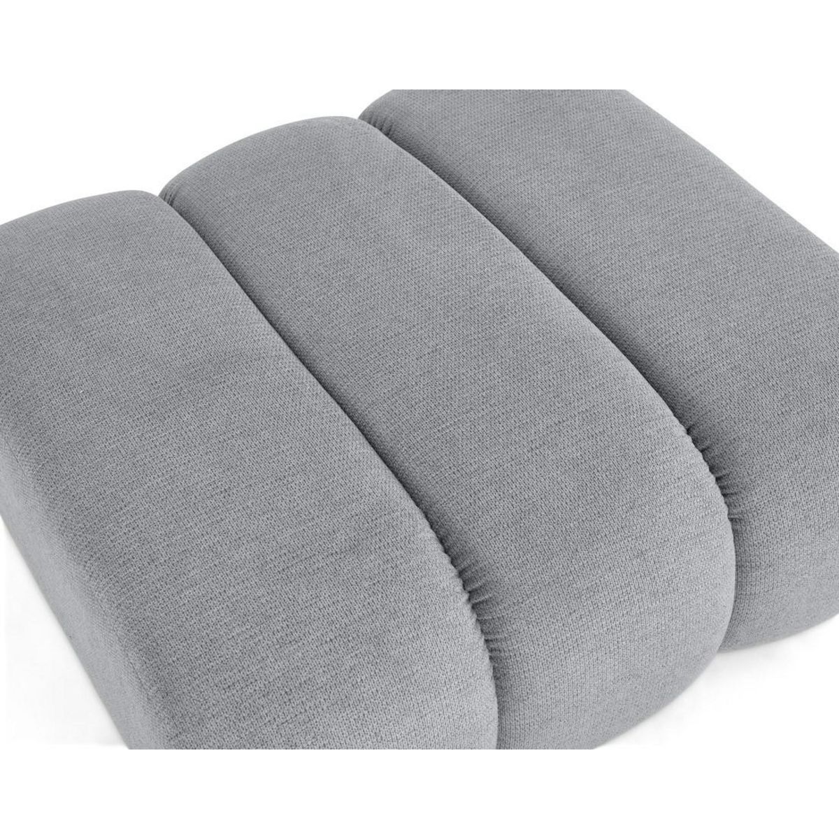 LISA DESIGN Debbie - pouf en tissu texturé