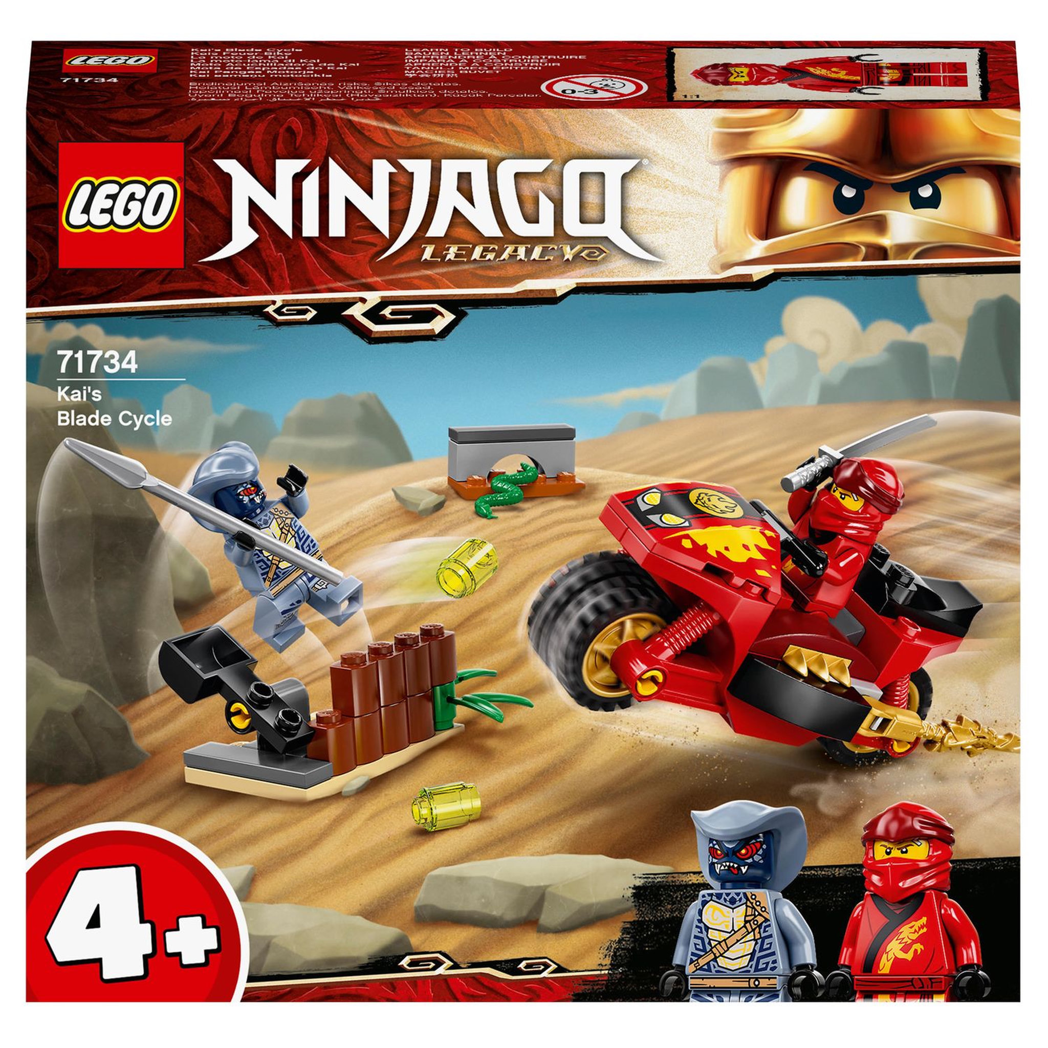 Voir la diapositive 1 : LEGO NINJAGO 71734 - La moto de Kai