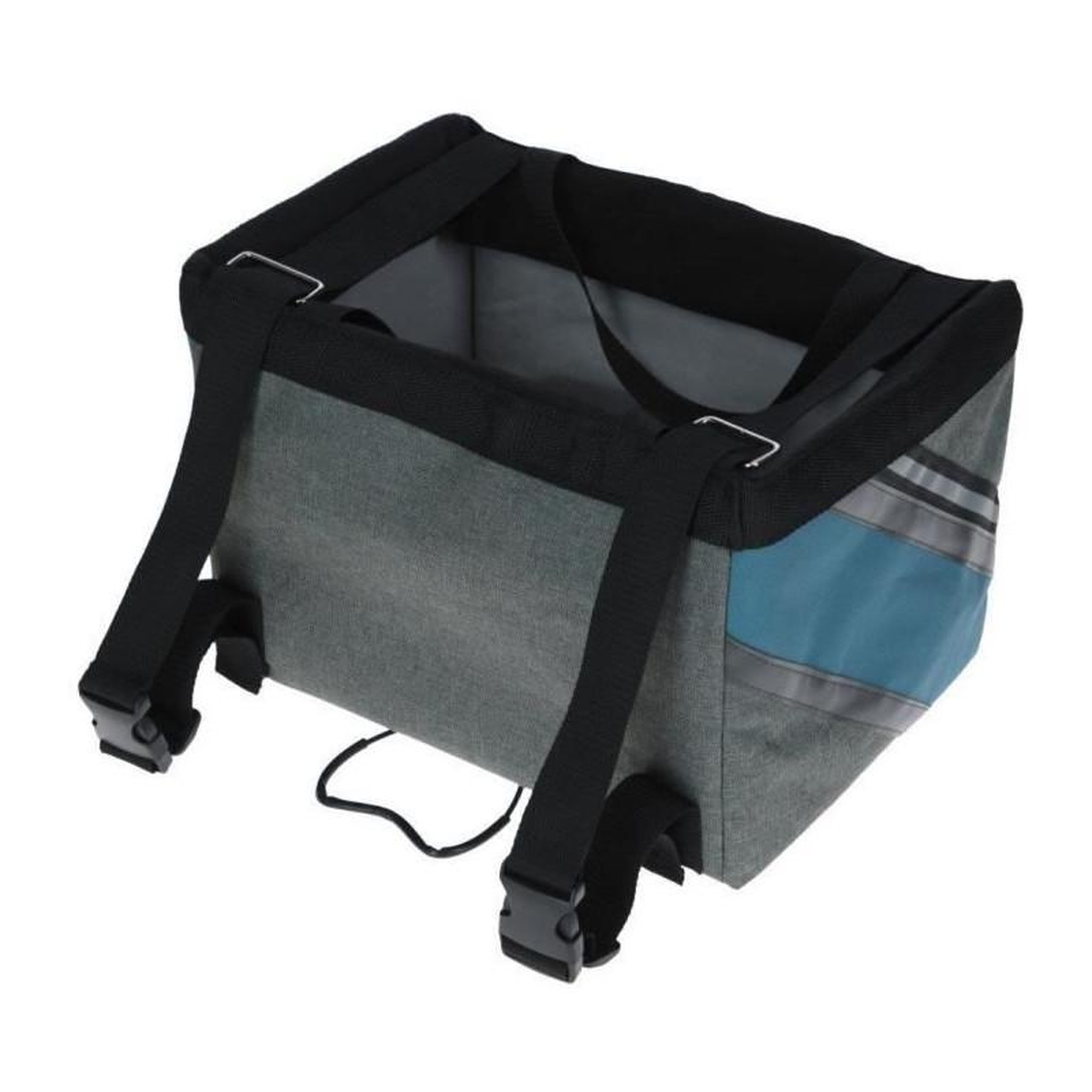 Voir la diapositive 2 : KERBL Sac a vélo - KERBL - Vacation - Gris/bleu - 38x29x25 cm