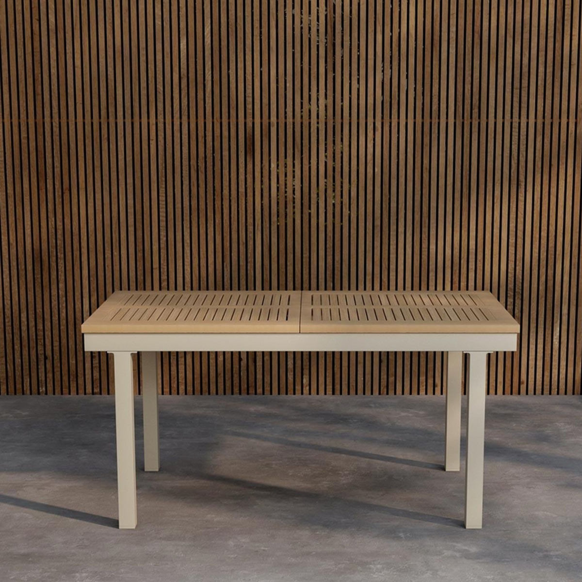 Paris Prix Table de Jardin Extensible  Panama  160-240cm Naturel & Beige