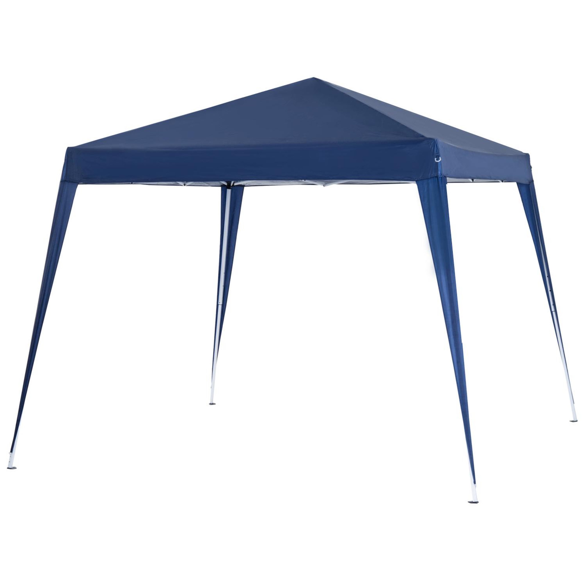 Voir la diapositive 1 : OUTSUNNY Tonnelle barnum de jardin pop-up pliant 2,4L x 2,4l x 2,5H m acier polyester imperméabilisé anti UV avec sac de transport bleu