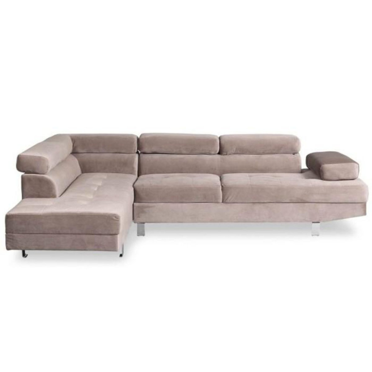 Paris Prix Canapé d'Angle Gauche  Têtière  260cm Taupe