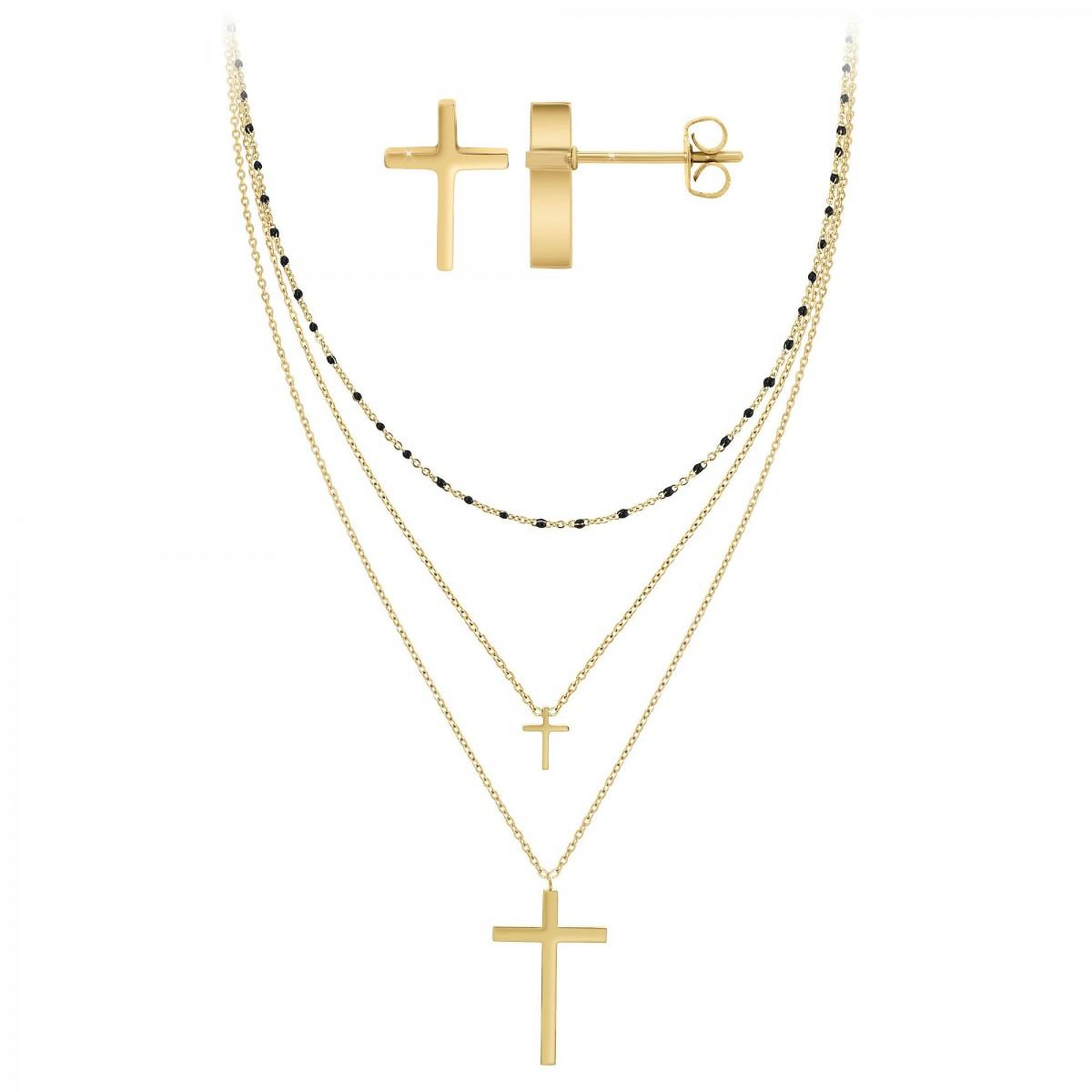 Voir la diapositive 1 : SC BOHEME Parure croix par SC Bohème
