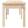 Voir la diapositive 5 : VIDAXL Banc de jardin a 2 places 159,5x44x45 cm bois massif de pin