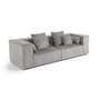 Voir la diapositive 2 : LISA DESIGN Colombine - canapé modulable droit - 2 places - en velours côtelé