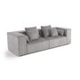 Voir la diapositive 2 : LISA DESIGN Colombine - canapé modulable droit - 2 places - en velours côtelé
