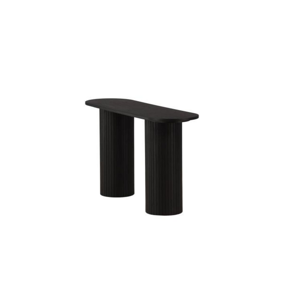 Paris Prix Console Design Nervuré  Bianca  130cm Noir