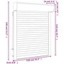 Voir la diapositive 6 : VIDAXL Volet roulant aluminium 110x130 cm anthracite