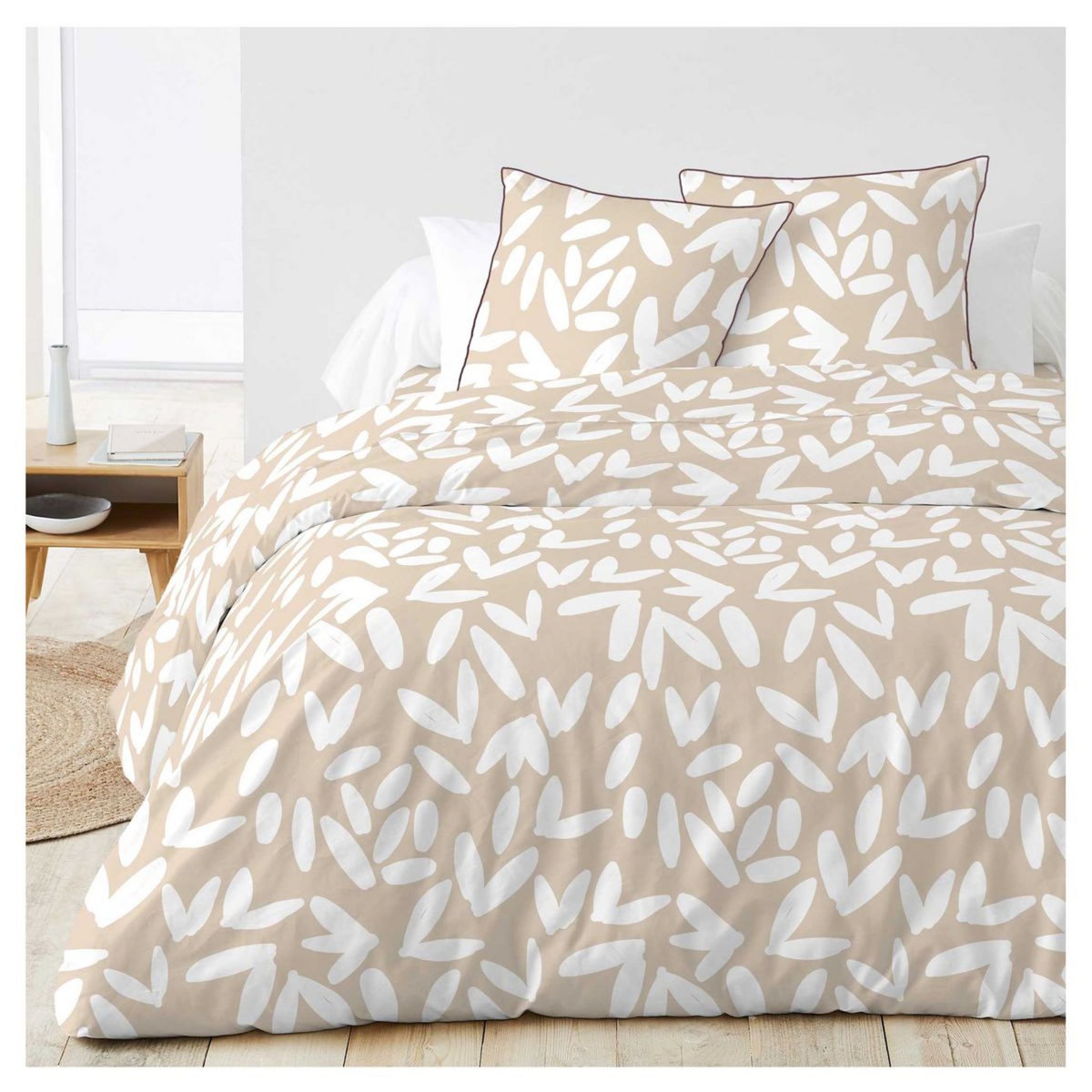 Parure housse de couette fantaisie en coton 57 fils YASMINE