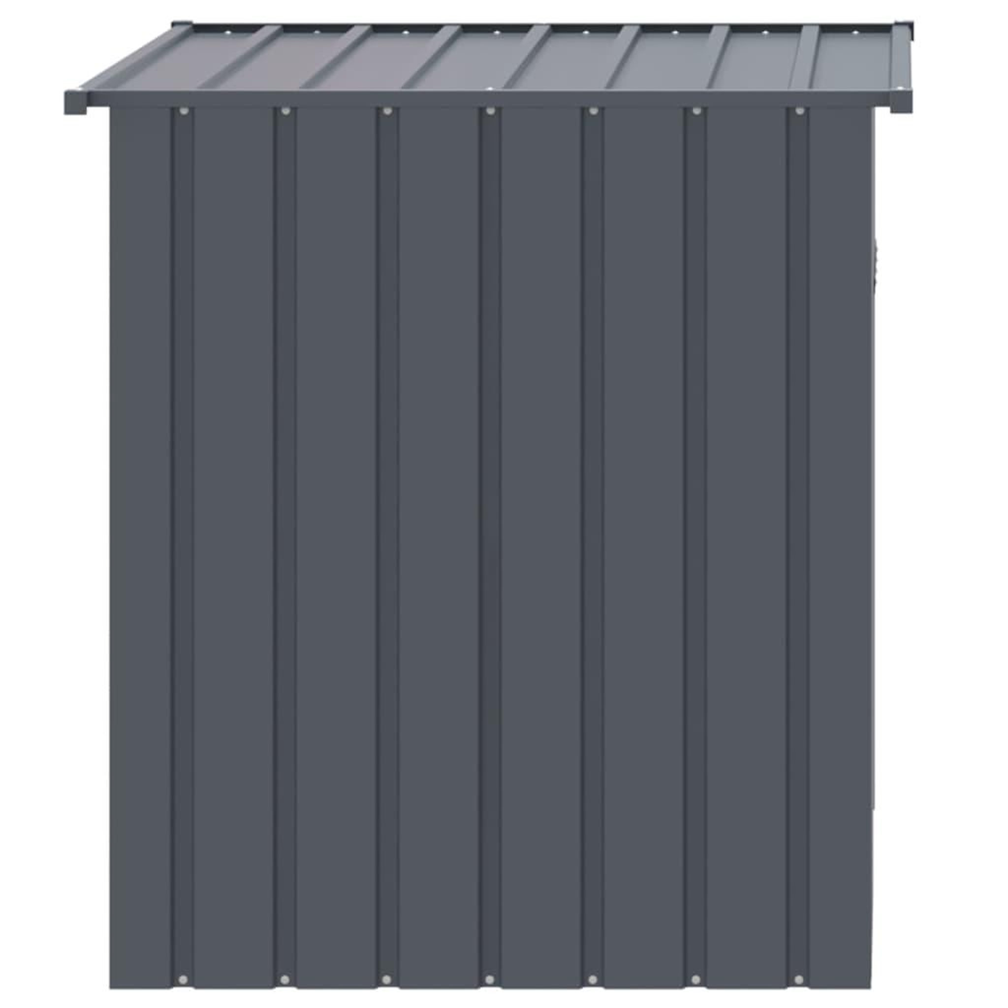 Voir la diapositive 4 : VIDAXL Niche pour chien avec toit anthracite acier galvanise