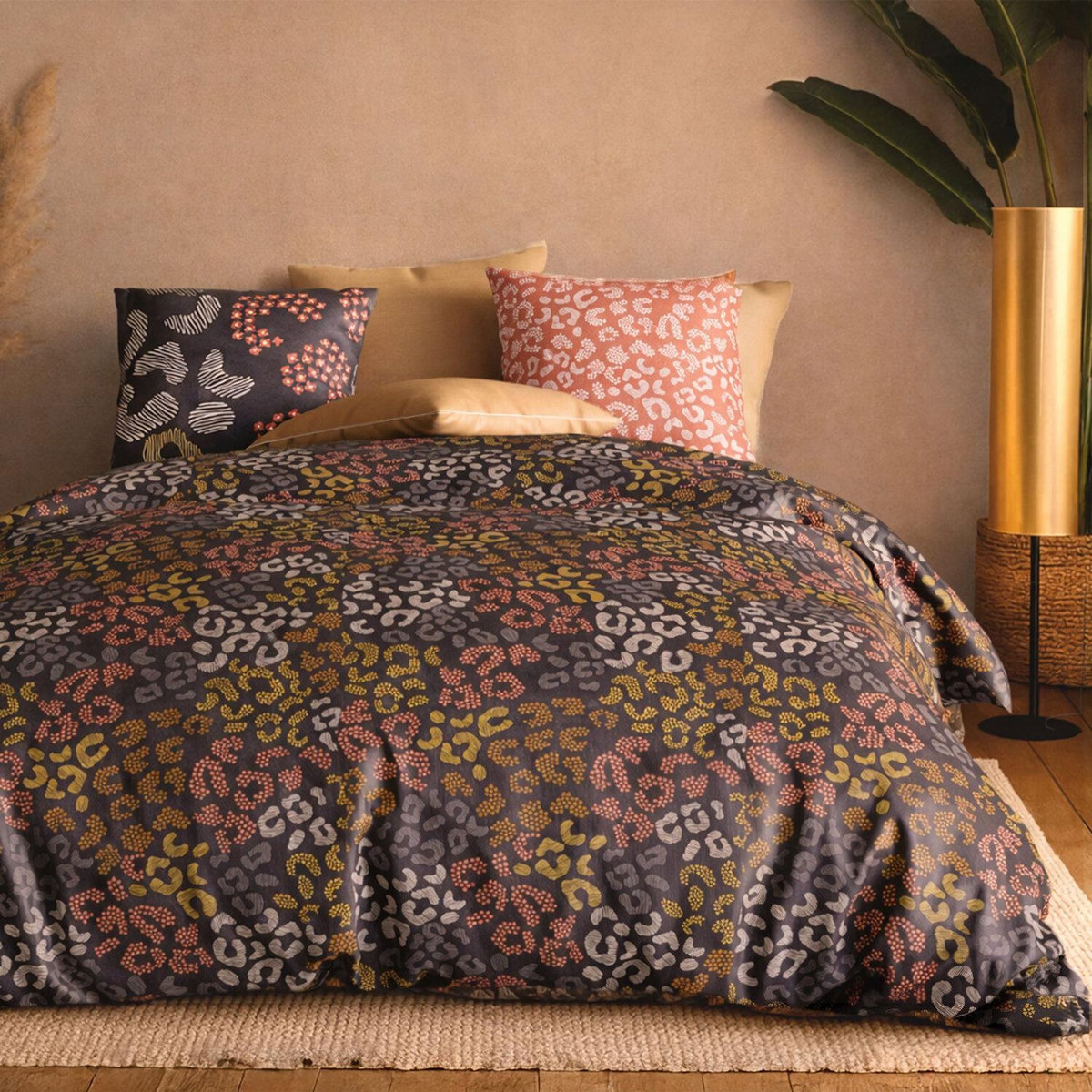 Les Ateliers du Linge Parure de housse de couette 100% coton 57fils onalia