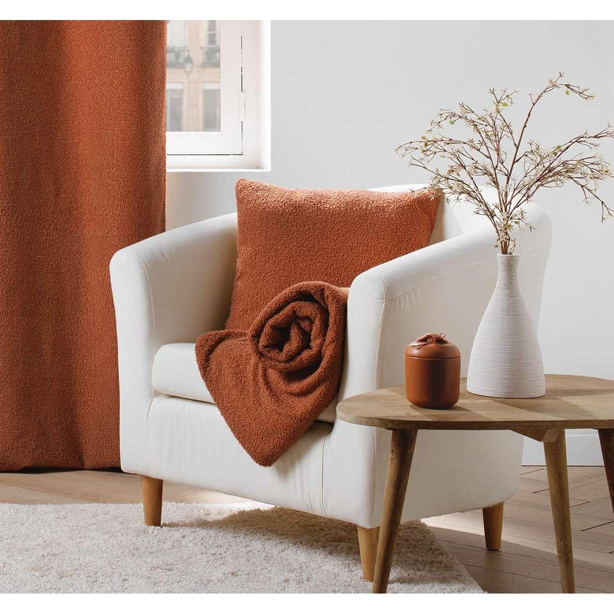 Voir la diapositive 2 : Douceur d'Intérieur Coussin déhoussable BELI - Bouclette unie