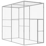 VIDAXL Cage pour chat 3x1,5x2,5 m Acier galvanise